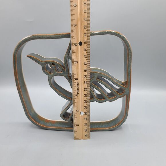 Bay Pottery Hummingbird Trivet Wall Hanging Table Decor Stoneware Pottery - Picture 10 of 11